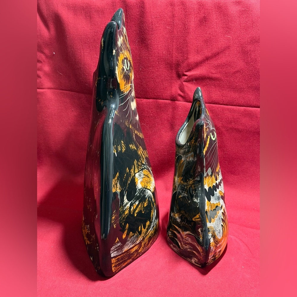 Cats by Nina Lyman Vase Set plus Cat Tales Book - Picture 8 of 15